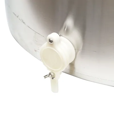 Maturatore in acciaio inox con coperchio per miele, capacità 300 kg - immagine 2