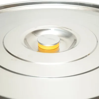 Maturatore in acciaio inox con coperchio per miele, capacità 300 kg - immagine 4