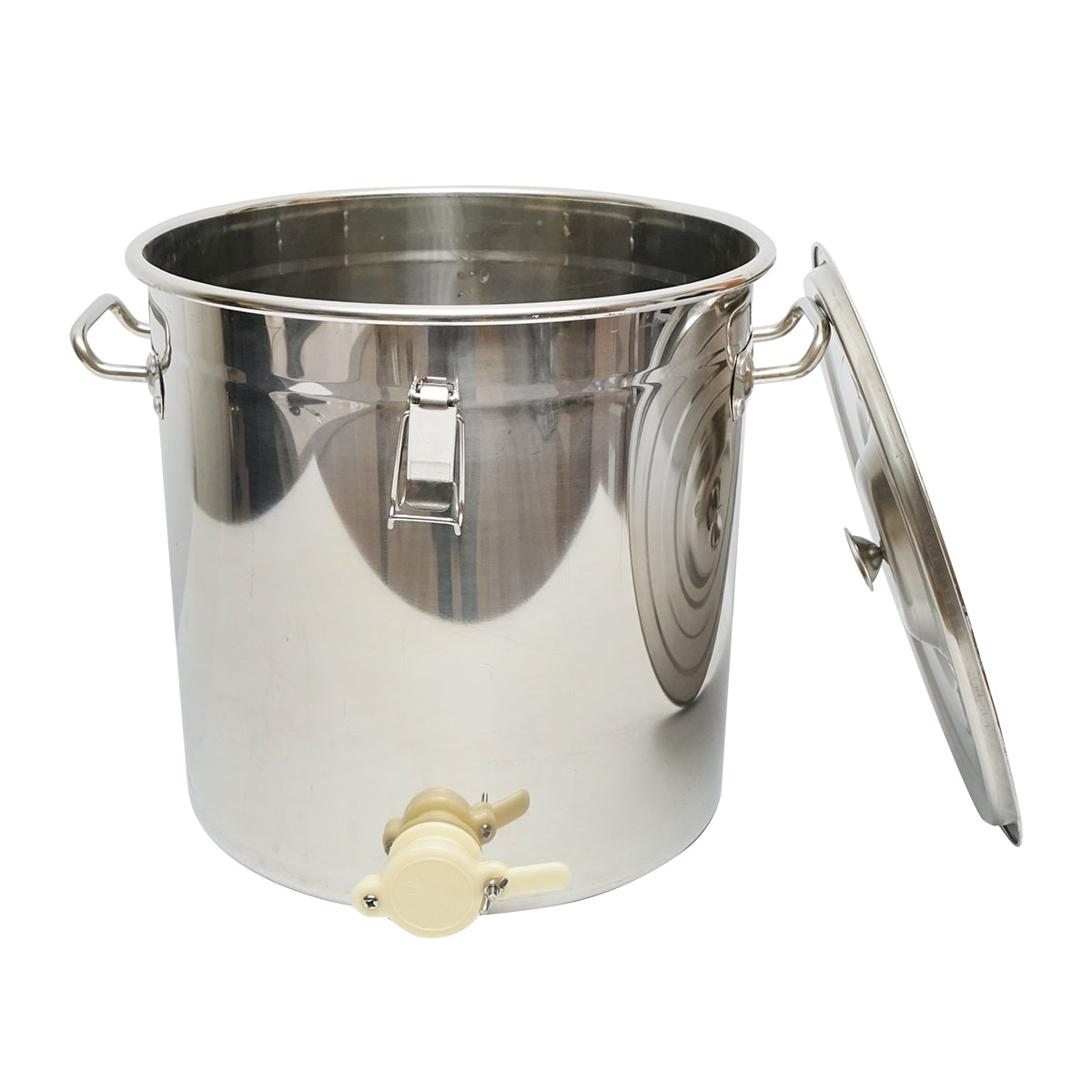 Maturatore in acciaio inox con coperchio per miele, capacità 40 kg - immagine 2
