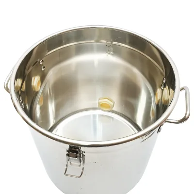 Maturatore in acciaio inox con coperchio per miele, capacità 40 kg - immagine 4