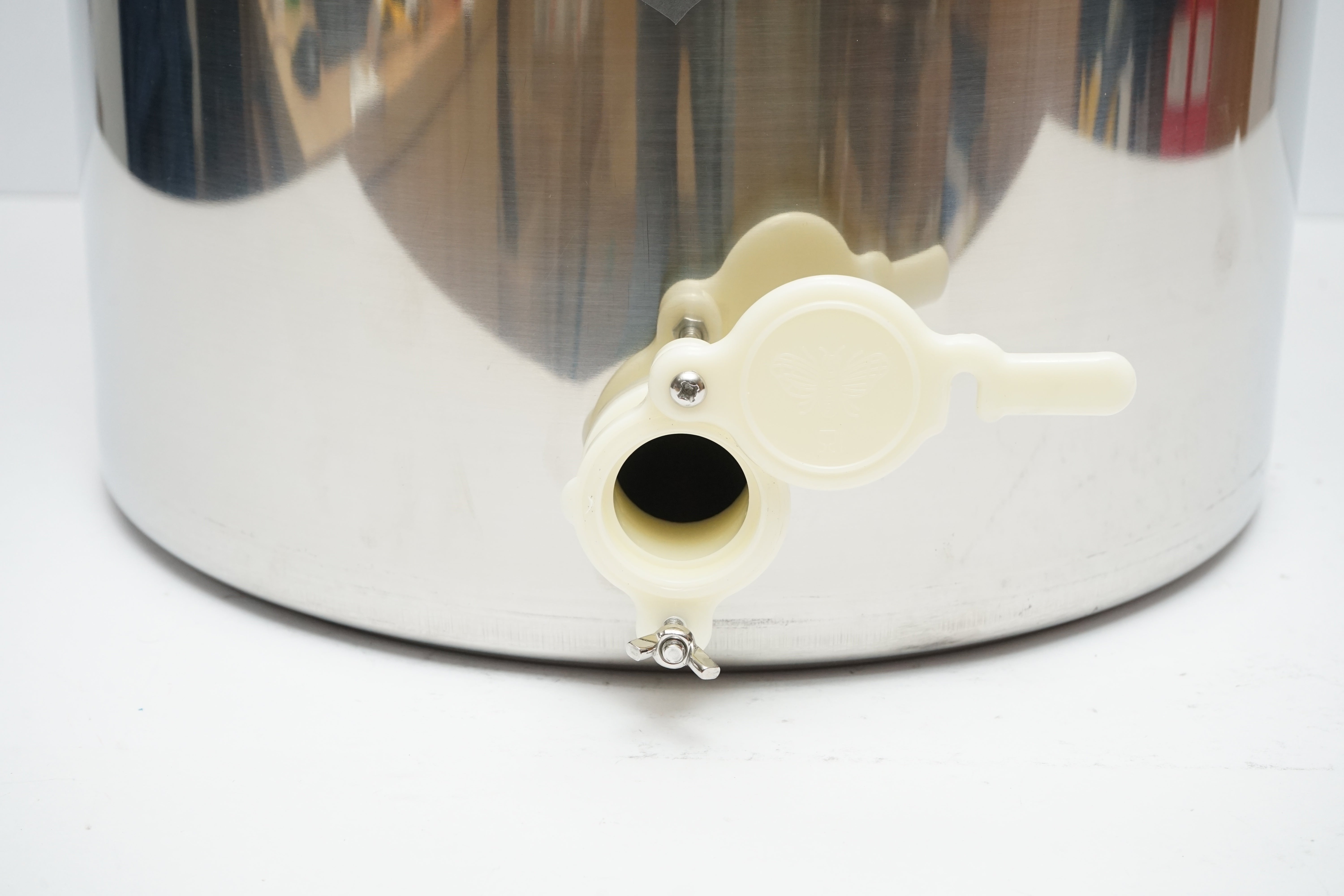 Maturatore in acciaio inox con coperchio per miele, capacità 50 kg - immagine 4