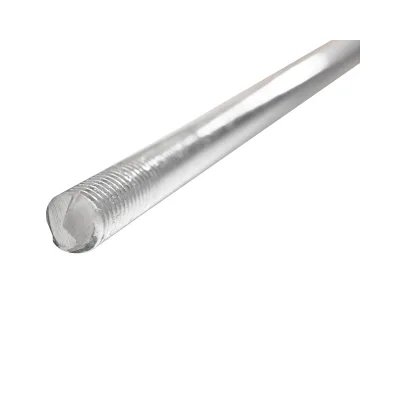Messa a terra 50 cm, asta filettata 10 mm e 2 dadi per recinzione elettrica - immagine 3