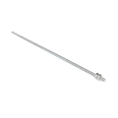 Messa a terra 50 cm, asta filettata 10 mm e 2 dadi per recinzione elettrica - immagine 4