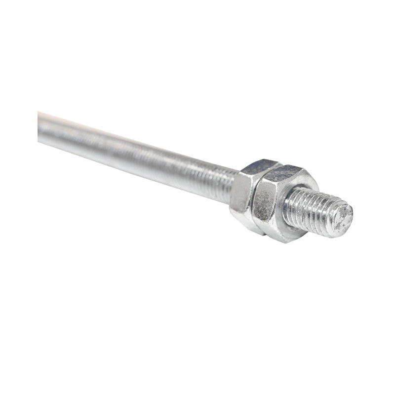 Messa a terra 50 cm, asta filettata 10 mm e 2 dadi per recinzione elettrica