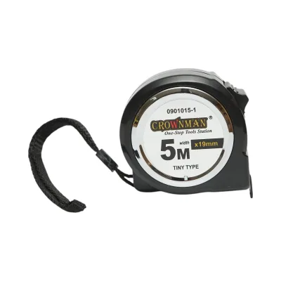 Metro a nastro professionale 5mx19mm, cassa in ABS, nastro in acciaio, classe di precisione II