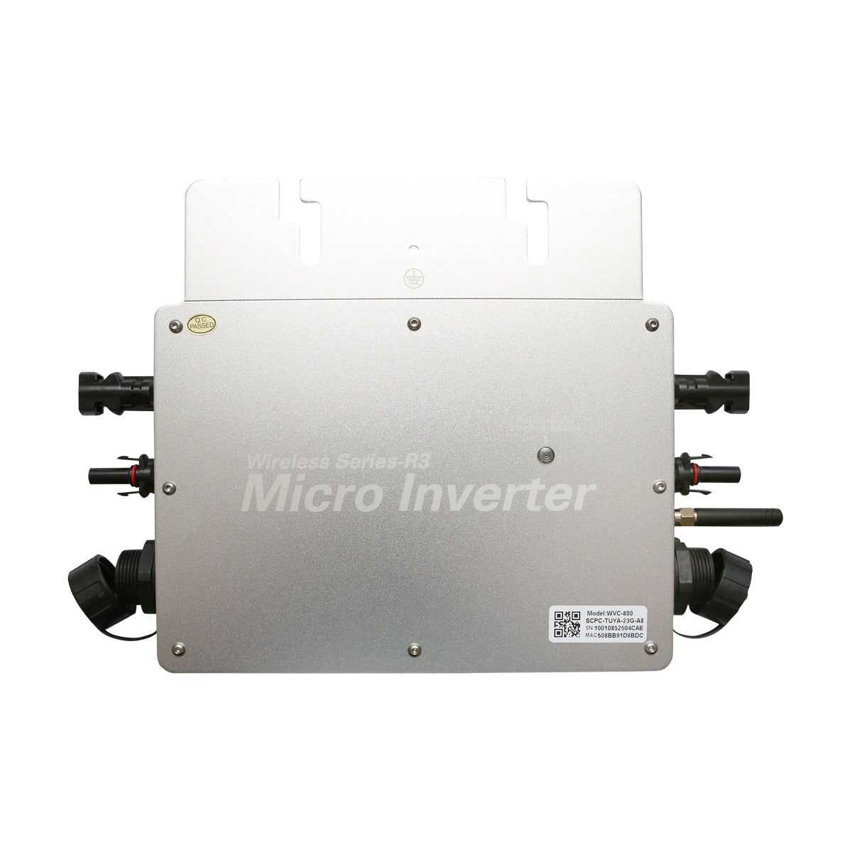 Microinverter per pannelli solari fotovoltaici 800W, 230V, WiFi, IP65, MPPT - immagine 2