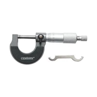 Micrometro meccanico per esterni 0-25mm Crownman - immagine 2