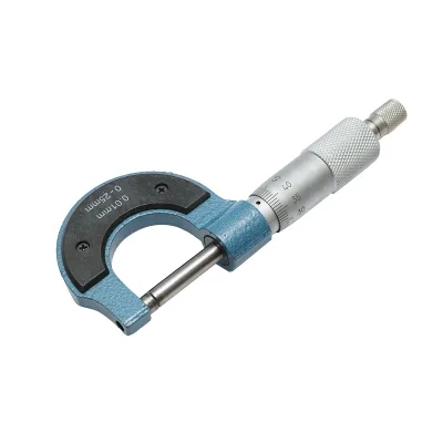 Micrometro meccanico per esterni con telaio smaltato, metrico 0-25 mm - immagine 3