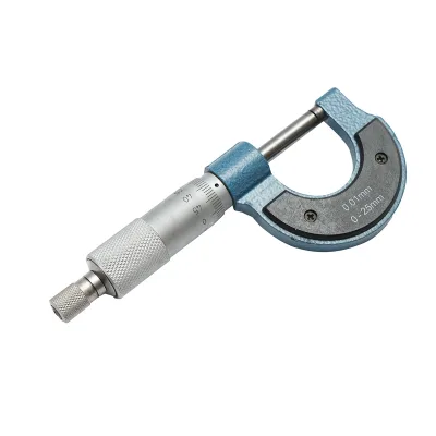 Micrometro meccanico per esterni con telaio smaltato, metrico 0-25 mm - immagine 5
