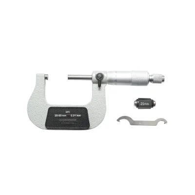 Micrometro meccanico per esterni con telaio smaltato, metrico 25-50 mm