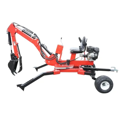 Mini escavatore per Quad con motore 15CV, 420CC a benzina, rimorchiabile, rotazione a 360 gradi, Escavatore per ATV - immagine 2