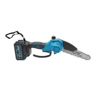 Mini Motosega a Batteria Mini sega elettrica 700W con 2 batterie agli ioni di litio 21V/4Ah, lama 200mm (8 pollici) Breckner Germany - immagine 5