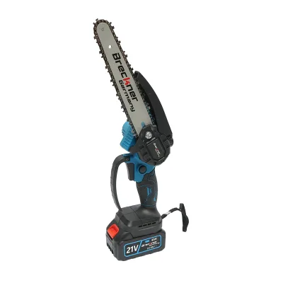 Mini Motosega a Batteria Mini sega elettrica 700W con 2 batterie agli ioni di litio 21V/4Ah, lama 200mm (8 pollici) Breckner Germany
