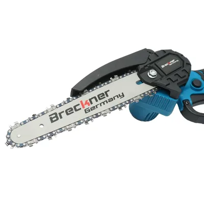 Mini Motosega a Batteria Mini sega elettrica 700W con 2 batterie agli ioni di litio 21V/4Ah, lama 200mm (8 pollici) Breckner Germany - immagine 6