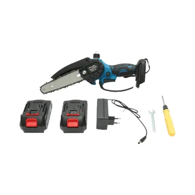 Mini sega elettrica con 2 batterie 24V, 2Ah agli ioni di litio, lama da 6 pollici (150 mm), velocità 4000 giri/min. Breckner Germany - immagine 4