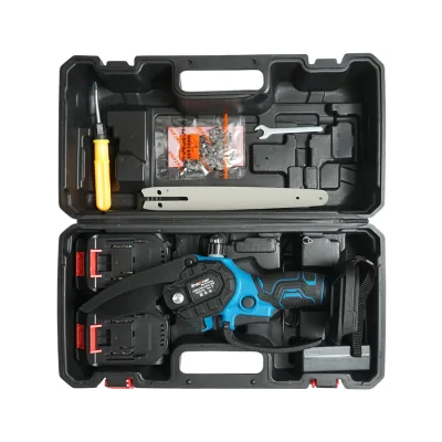 Mini sega elettrica con 2 batterie da 24 V, 4 Ah agli ioni di litio, lama da 8 pollici (200 mm), velocità 4000 giri/min. Breckner Germany - immagine 3