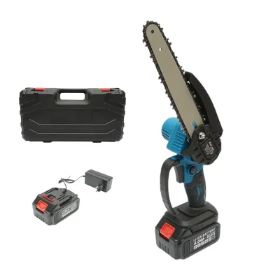Mini sega elettrica con 2 batterie da 24 V, 4 Ah agli ioni di litio, lama da 8 pollici (200 mm), velocità 4000 giri/min. Breckner Germany