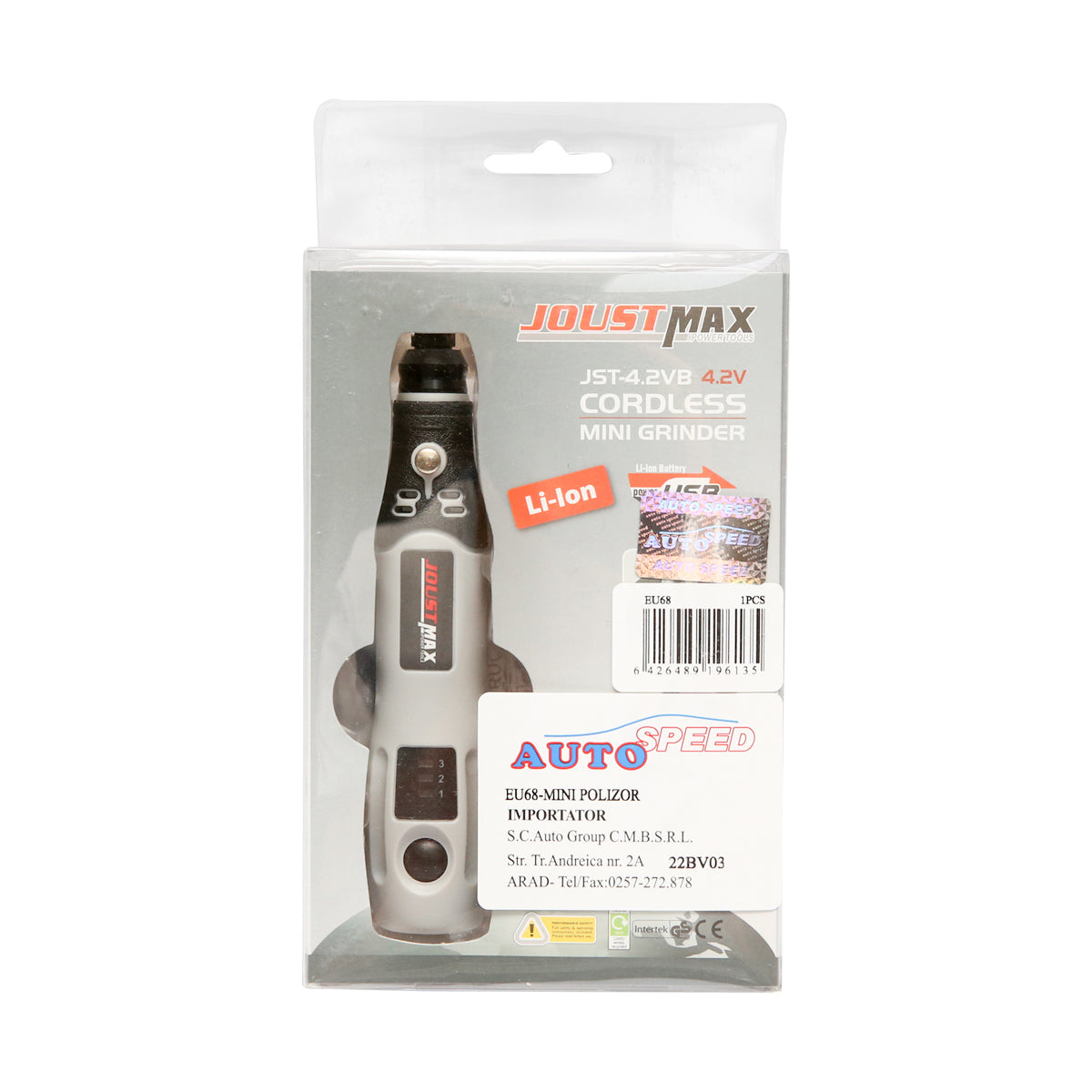 Mini smerigliatrice dritta 4,2 V 15000 giri/min con batteria da 600 mAh JoustMax - immagine 4