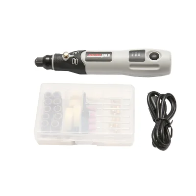 Mini smerigliatrice dritta con batteria da 4,2 V 600 mAh, 15000 giri/min con 40 accessori Joustmax - immagine 3
