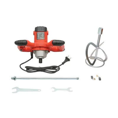 Miscelatore elettrico con agitatore 1400W, 220V, 6 velocità 0-800 giri/min, pala da 120 mm, M14 per adesivi, vernici, malta THOR - immagine 2