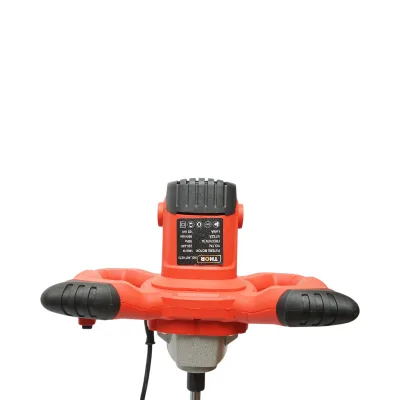 Miscelatore elettrico con agitatore 1400W, 220V, 6 velocità 0-800 giri/min, pala da 120 mm, M14 per adesivi, vernici, malta THOR - immagine 6