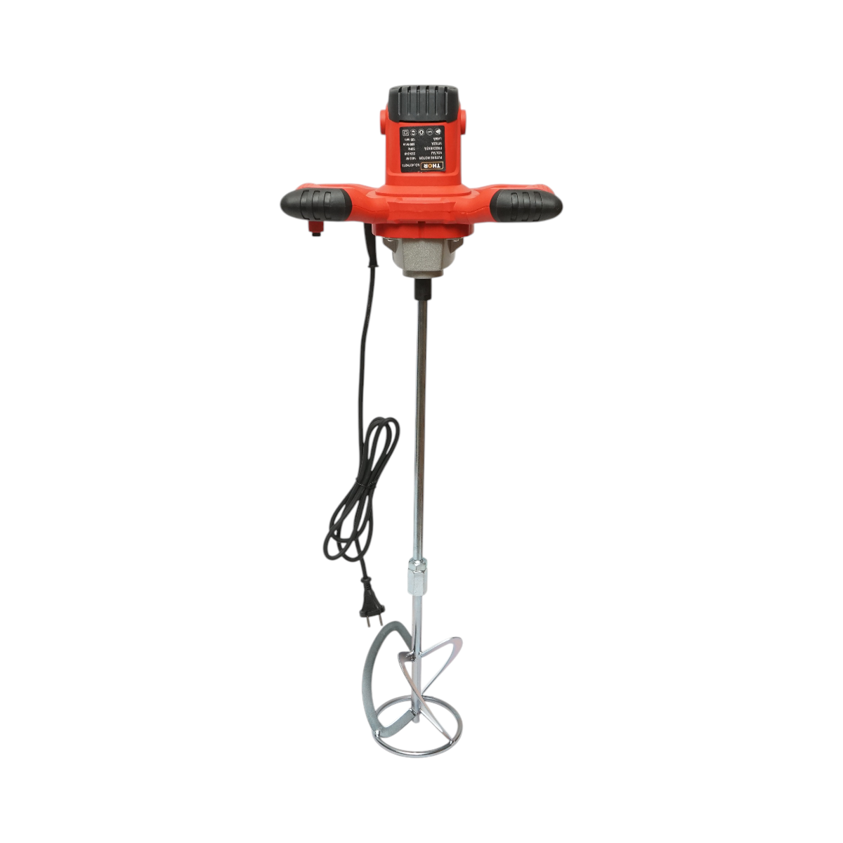 Miscelatore elettrico con agitatore 1400W, 220V, 6 velocità 0-800 giri/min, pala da 120 mm, M14 per adesivi, vernici, malta THOR - immagine 3