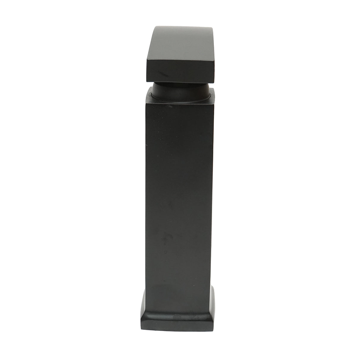 Miscelatore lavabo a cascata, monocomando, finitura nero opaco, lega di zinco, accessori inclusi - immagine 6