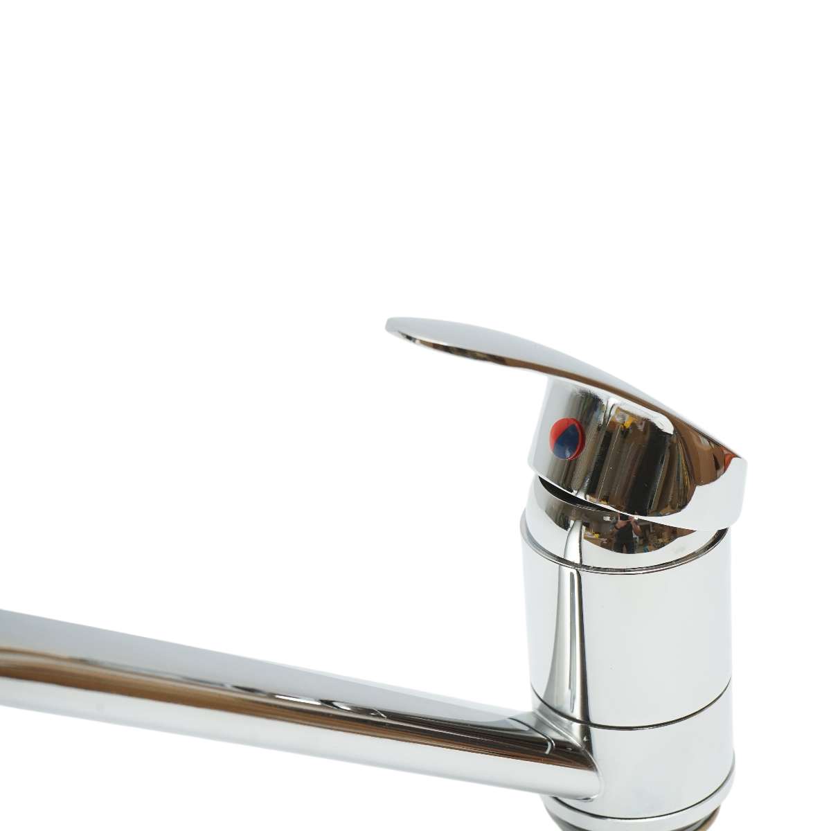 Miscelatore lavello cucina con bocca mobile 22cm, leva singola, cartuccia in ceramica, cromo lucido - immagine 5