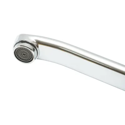 Miscelatore lavello cucina con bocca mobile 22cm, leva singola, cartuccia in ceramica, cromo lucido - immagine 4