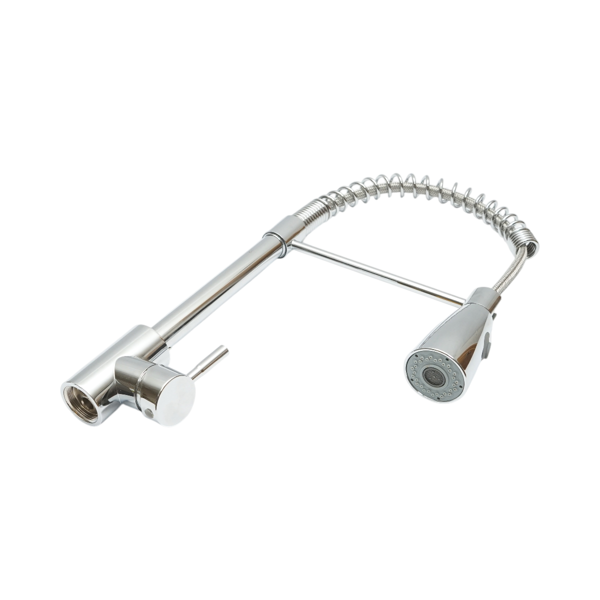 Miscelatore lavello cucina con doccetta estraibile, flessibile 2 funzioni, cromato lucido - immagine 3