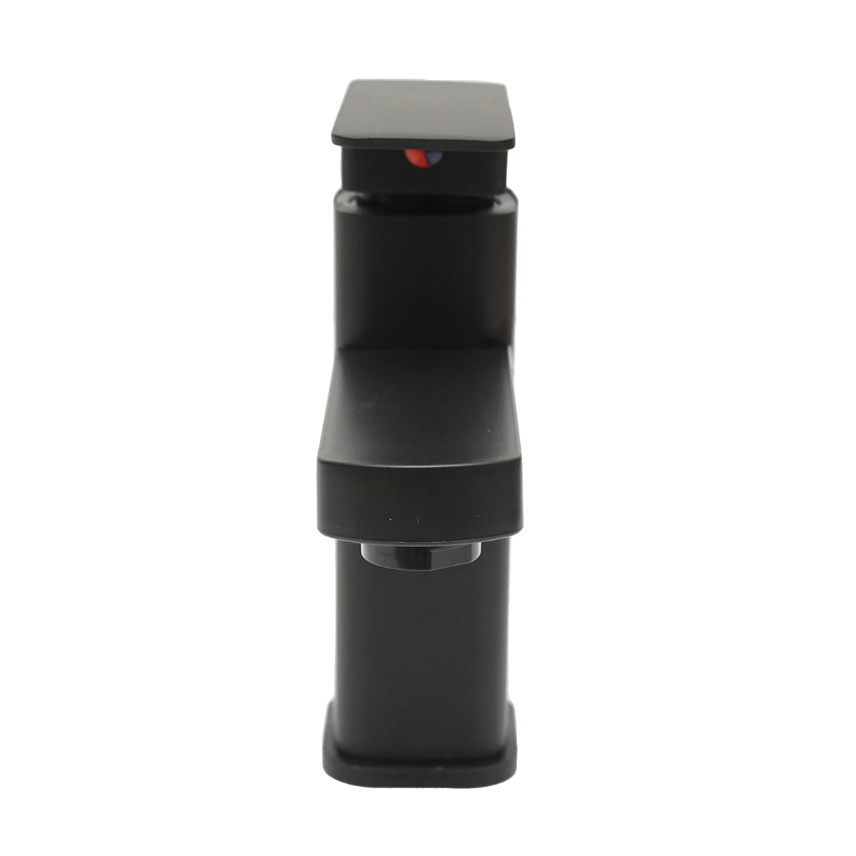 Miscelatore monocomando per lavabo, finitura nero opaco, montaggio su supporto, acciaio inox, accessori inclusi - immagine 4