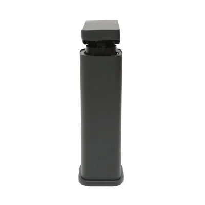 Miscelatore monocomando per lavabo, finitura nero opaco, montaggio su supporto, acciaio inox, accessori inclusi - immagine 6