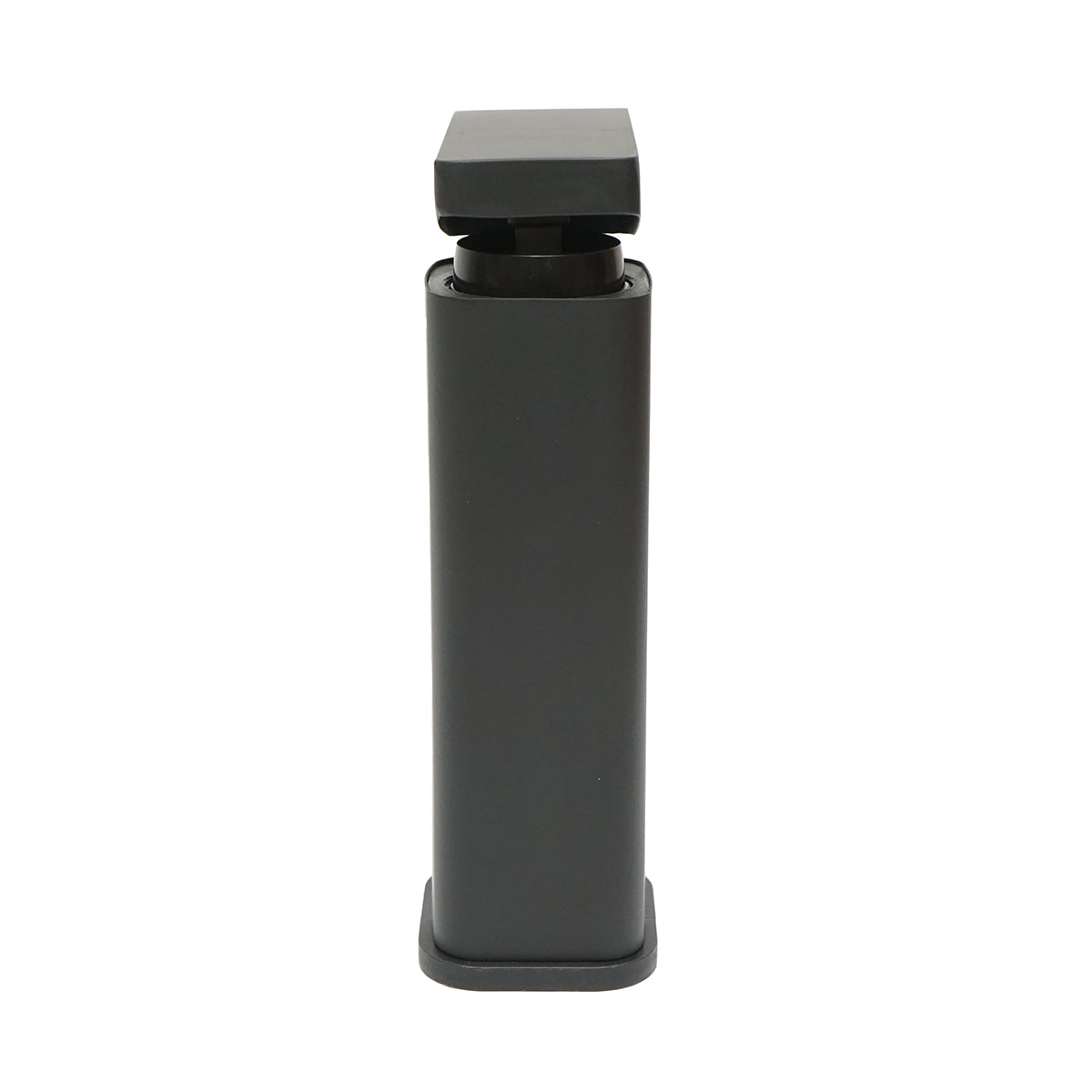 Miscelatore monocomando per lavabo, finitura nero opaco, montaggio su supporto, acciaio inox, accessori inclusi - immagine 6