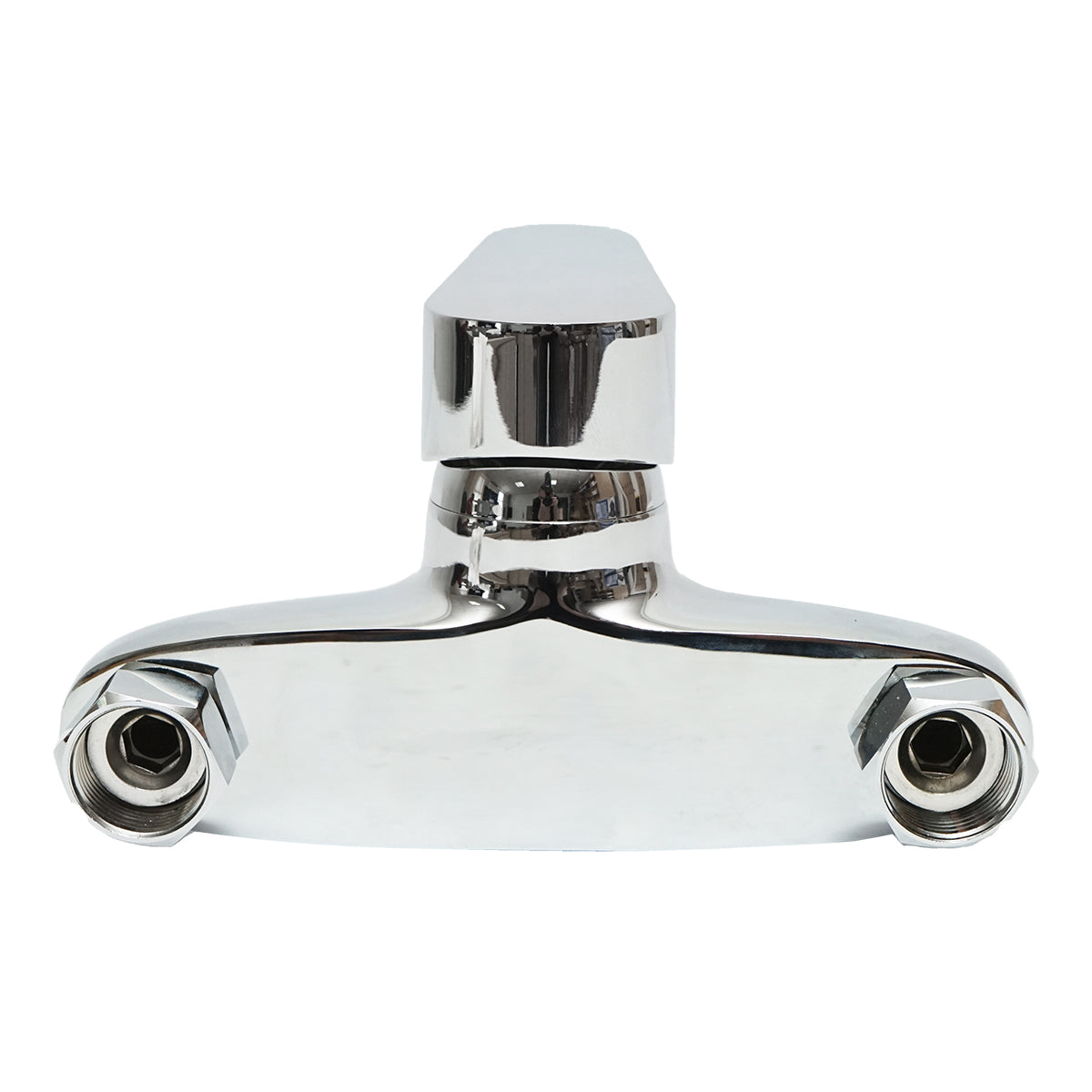 Miscelatore monocomando per vasca e doccia, montaggio esterno, cartuccia in ceramica, cromo lucido - immagine 3