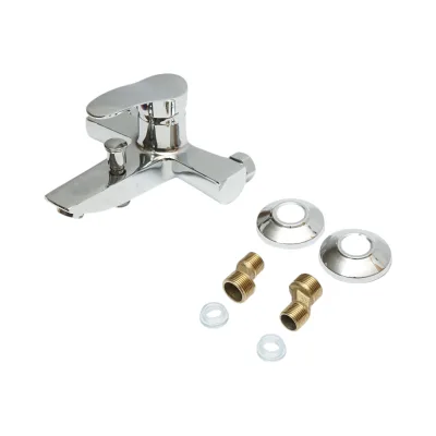 Miscelatore monocomando per vasca/doccia, montaggio a parete, cartuccia in ceramica, finitura cromata lucida. - immagine 2