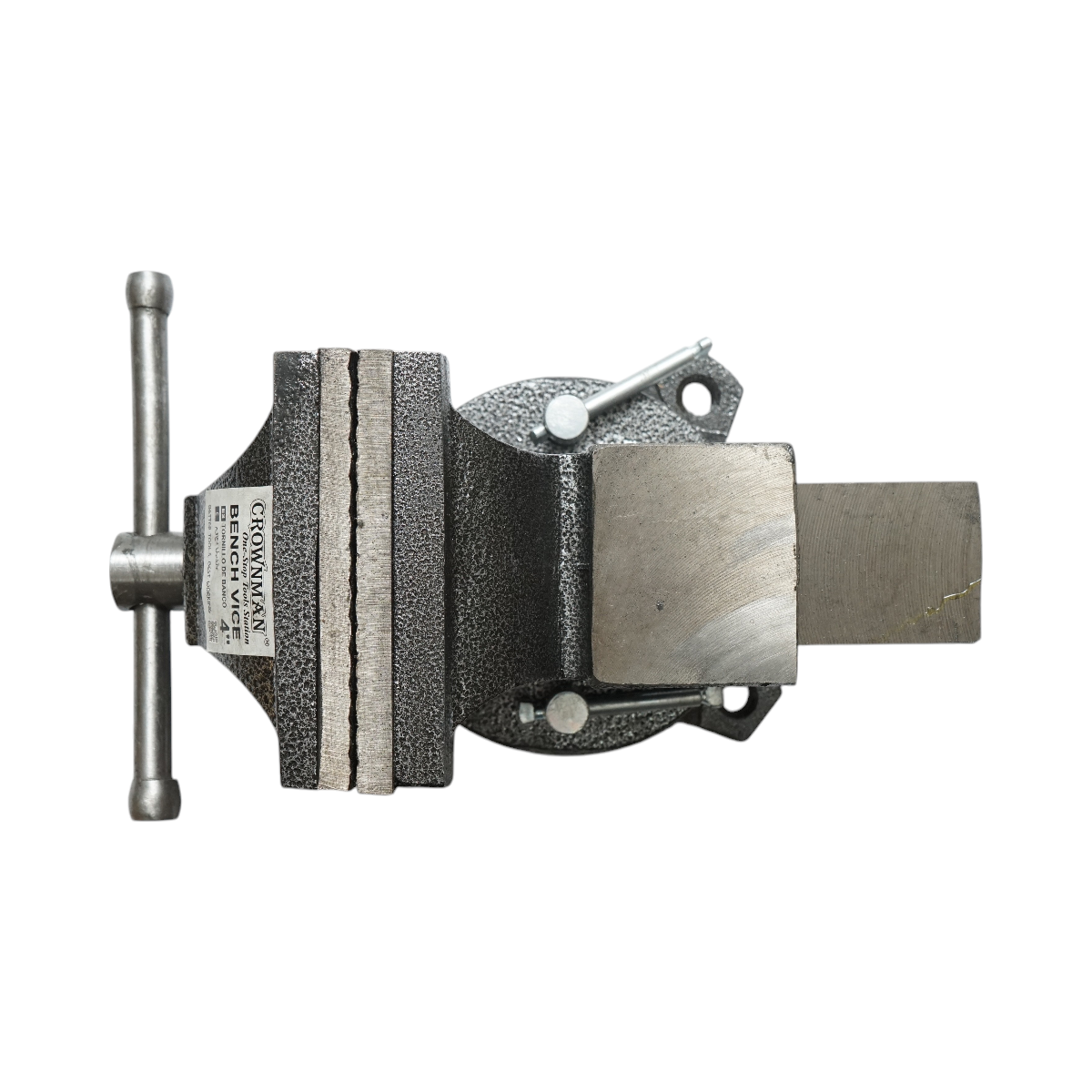 Morsa a base rotante e incudine Crownman da 100 mm - immagine 4