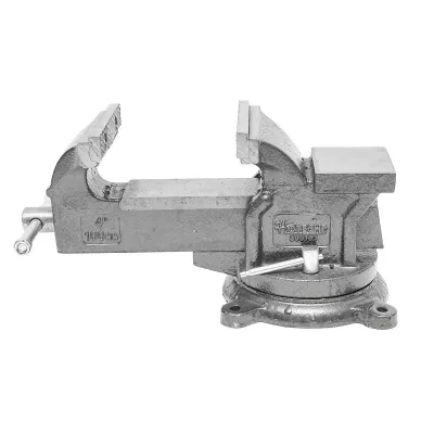 Morsa da banco con base rotante e incudine 100 mm - immagine 3