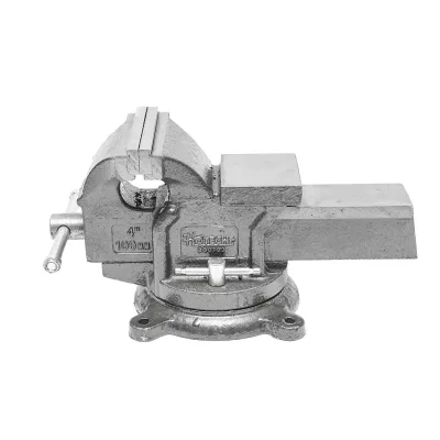 Morsa da banco con base rotante e incudine 100 mm - immagine 2