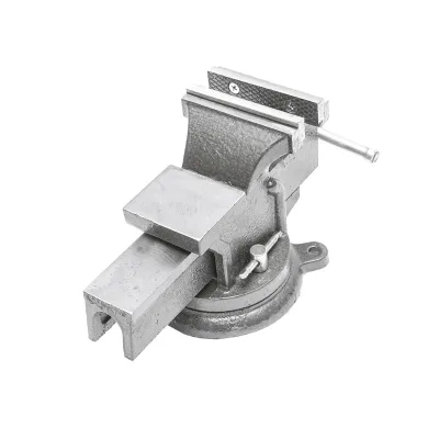 Morsa da banco con base rotante e incudine 100 mm - immagine 4