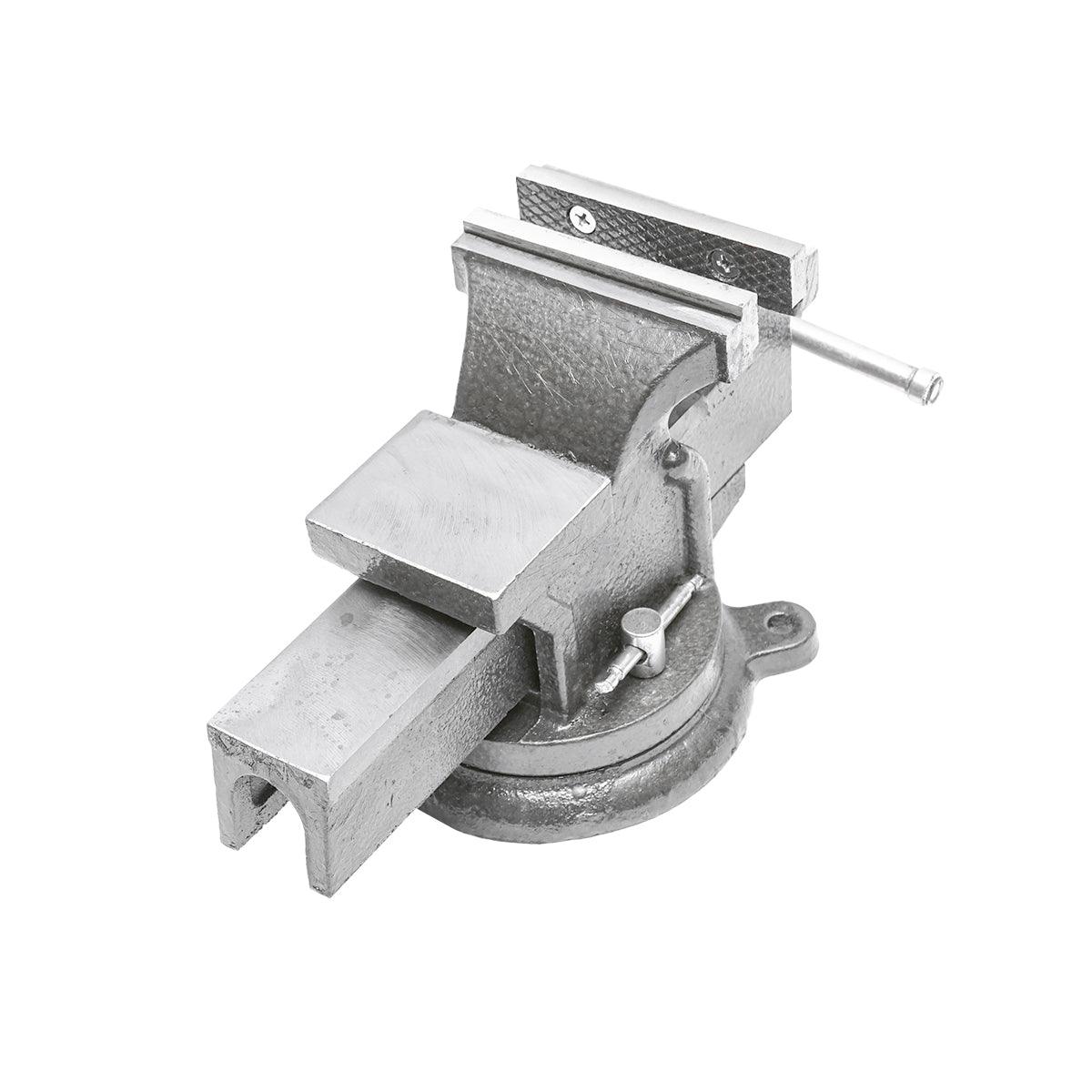 Morsa da banco con base rotante e incudine 100 mm - immagine 4