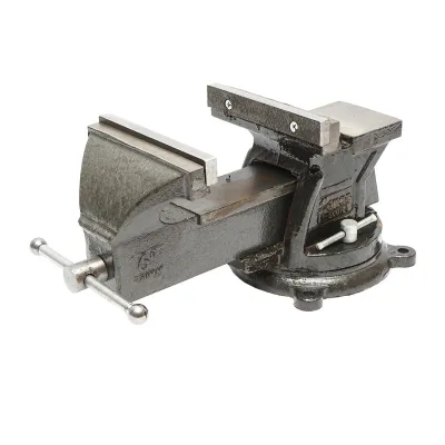 Morsa da banco con base rotante e incudine, apertura massima 150 mm - immagine 3