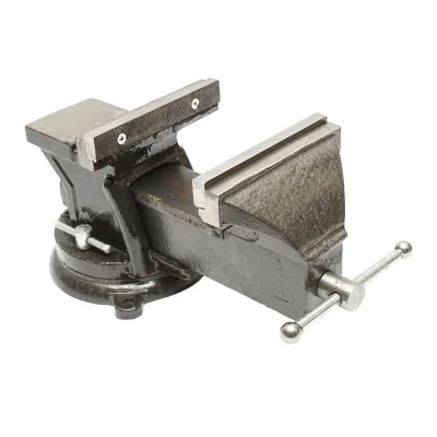 Morsa da banco con base rotante e incudine, apertura massima 150 mm - immagine 5