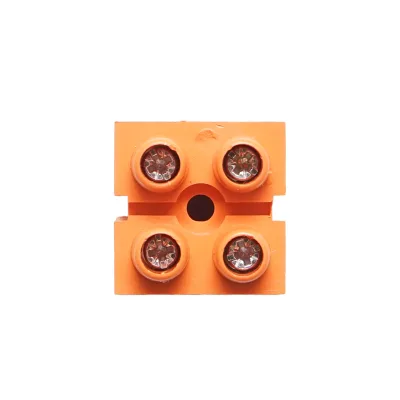 Morsettiera 36A 600V, 2 poli 0,5-6mm Leader - immagine 3