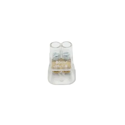Morsettiera di fine stringa 10A 500V, 2 poli 1,5mm Leader - immagine 2