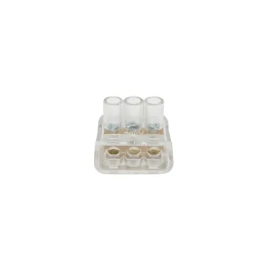 Morsettiera di fine stringa 10A 500V, 3 poli 1,5mm Leader - immagine 2