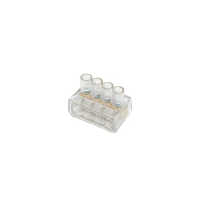 Morsettiera di fine stringa 10A 500V, 4 poli 1,5mm Leader