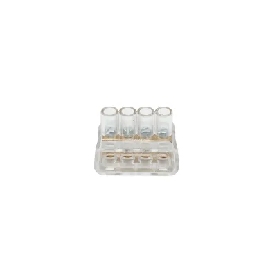 Morsettiera di fine stringa 10A 500V, 4 poli 1,5mm Leader - immagine 2