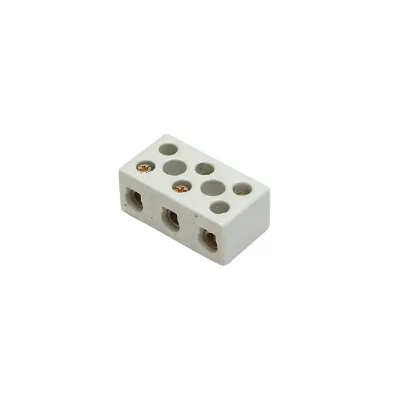 Morsettiera in ceramica 30A, 3 poli 0,5-6mm Leader