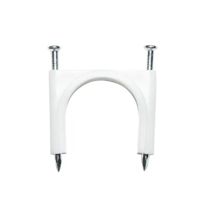 Morsetto a chiodo 32mm per fissaggio cavi 100pz