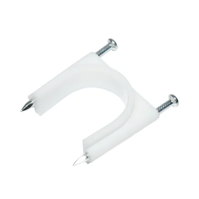 Morsetto a chiodo 32mm per fissaggio cavi 100pz - immagine 2
